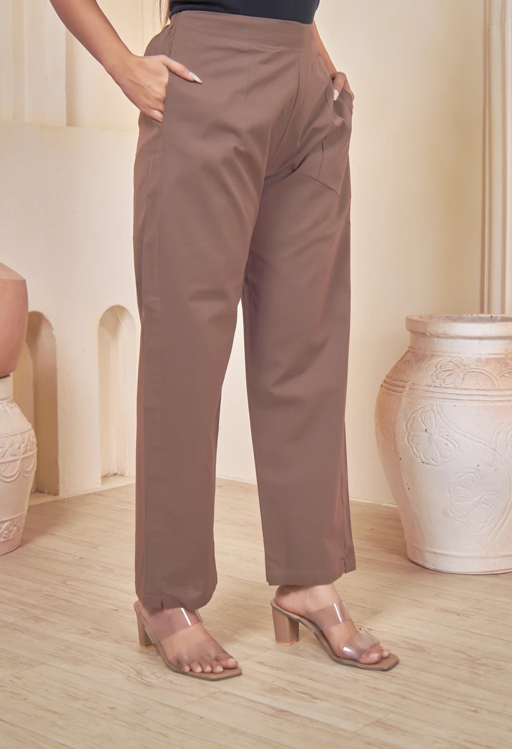 KUTUMBH COFFEE BROWN AARIWORK CO-ORD SET