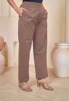 KUTUMBH COFFEE BROWN AARIWORK CO-ORD SET