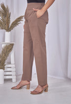 AARI COFFEE BROWN VINTAGE VINE SLEEVELESS SET