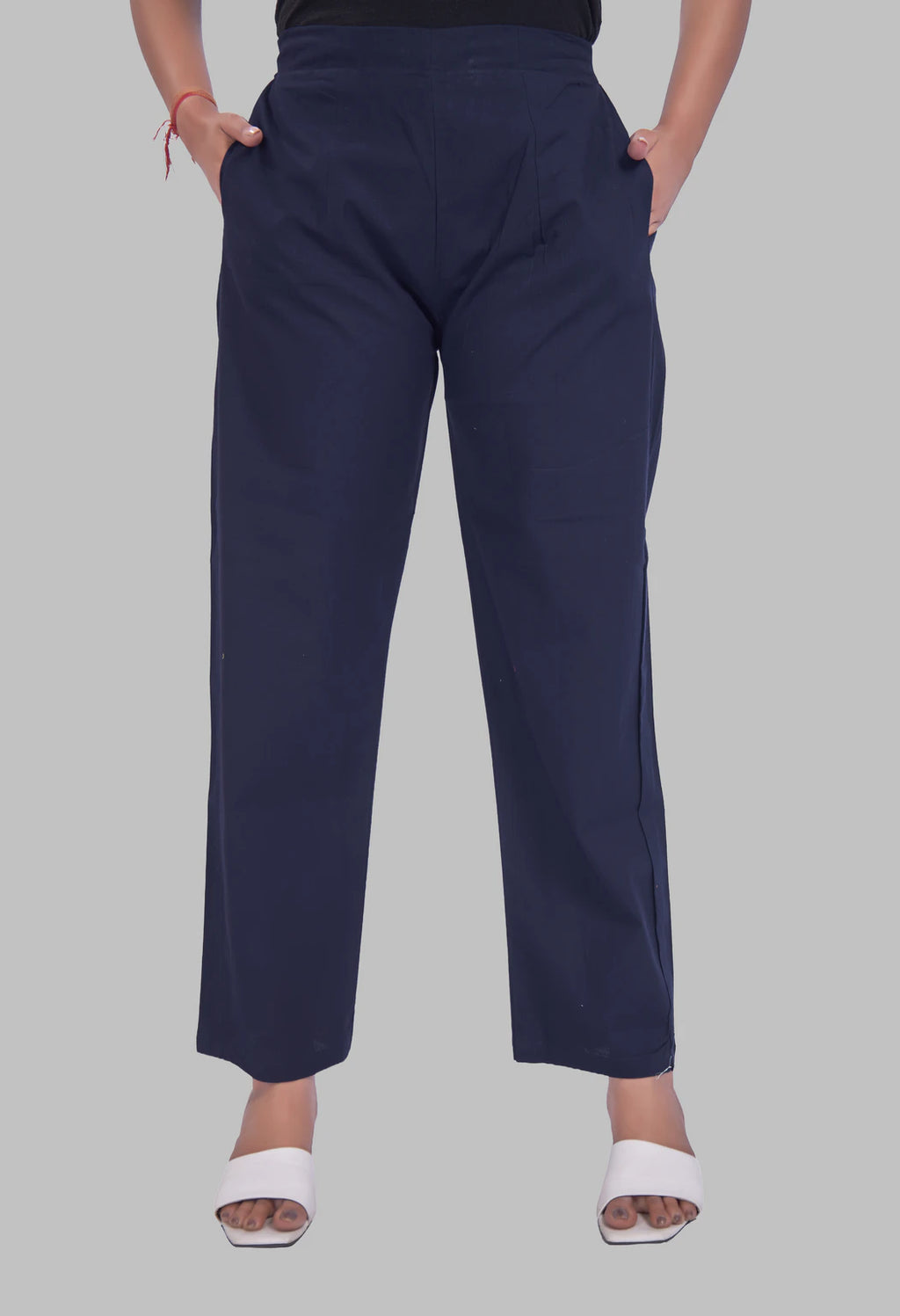 AARI NAVY BLUE KUTUMBH SLEEVELESS SET