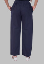LOTUS BLOOM NAVY BLUE AARIWORK CO-ORD SET