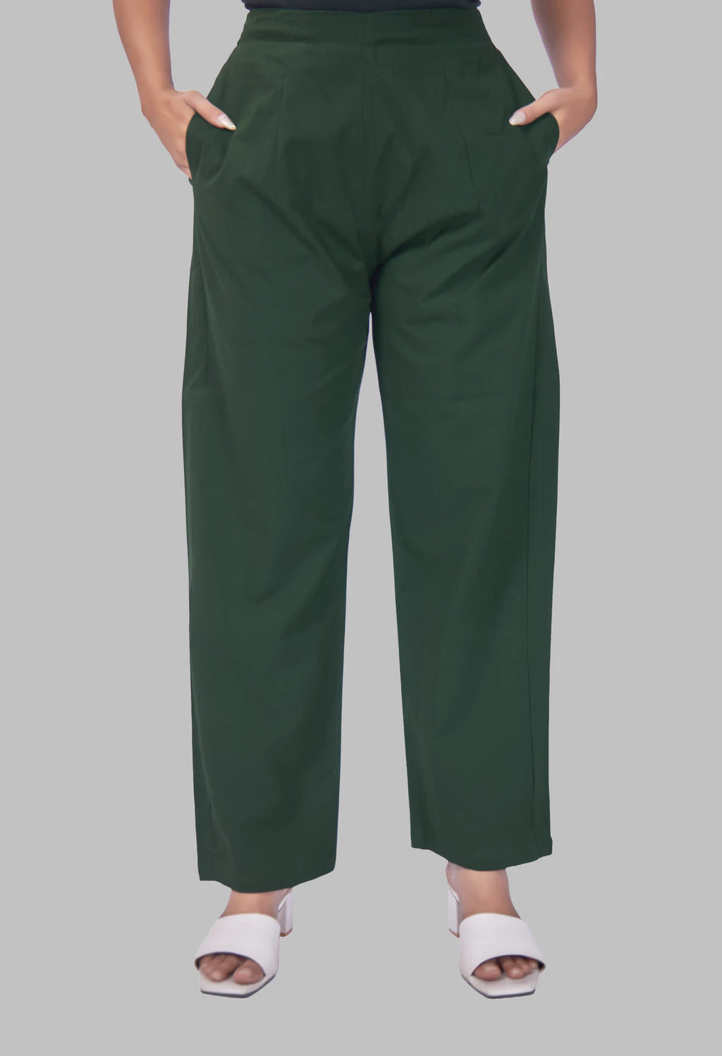 KUTUMBH BOTTLE GREEN AARIWORK CO-ORD SET