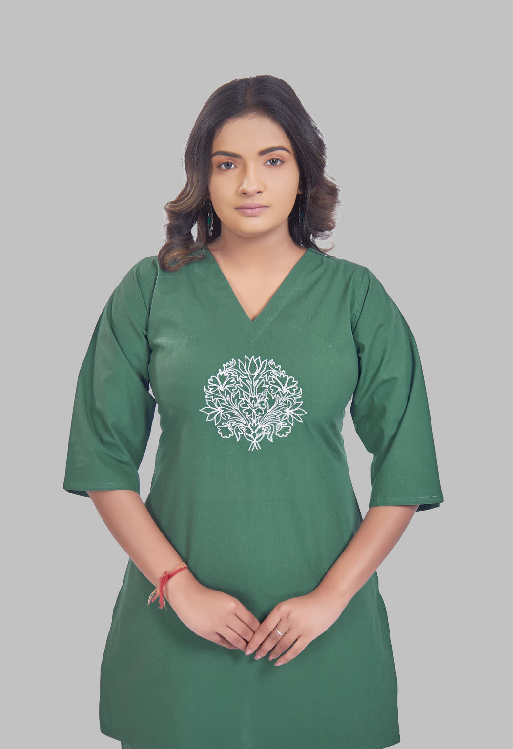 LOTUS BLOOM JADE AARIWORK CO-ORD SET