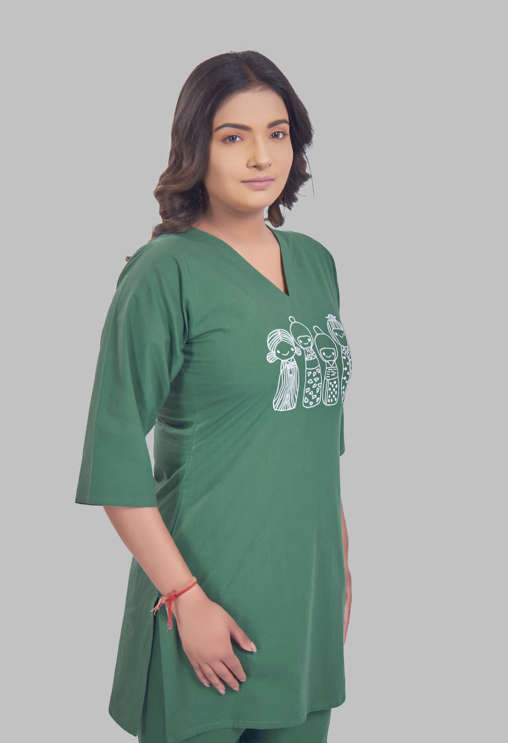 KUTUMBH JADE AARIWORK CO-ORD SET