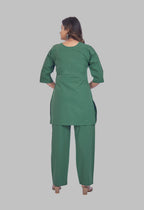 KUTUMBH JADE AARIWORK CO-ORD SET