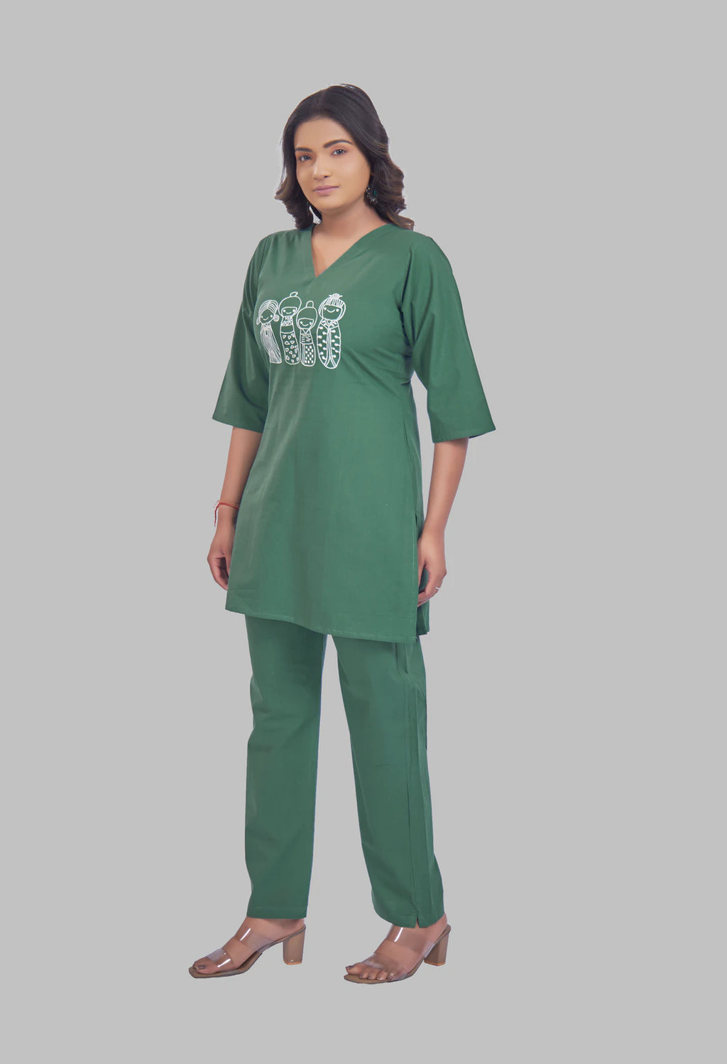 KUTUMBH JADE AARIWORK CO-ORD SET