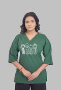 AARI KUTUMBH JADE AARI SUMMER SHORT KURTA