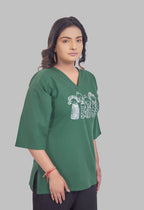 AARI KUTUMBH JADE AARI SUMMER SHORT KURTA