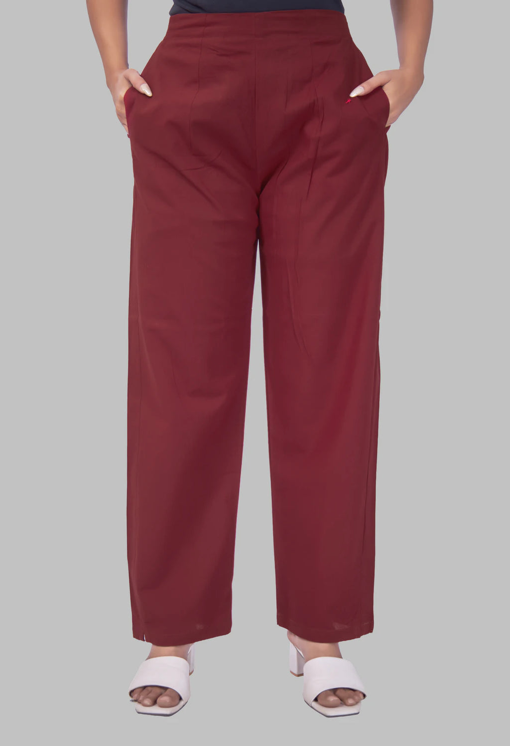 KUTUMBH MAROON AARIWORK CO-ORD SET