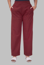 KUTUMBH MAROON AARIWORK CO-ORD SET