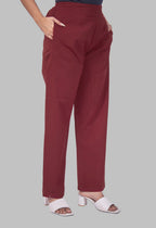 KUTUMBH MAROON AARIWORK CO-ORD SET