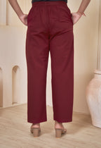 AARI MAROON VINTAGE VINE SLEEVELESS SET