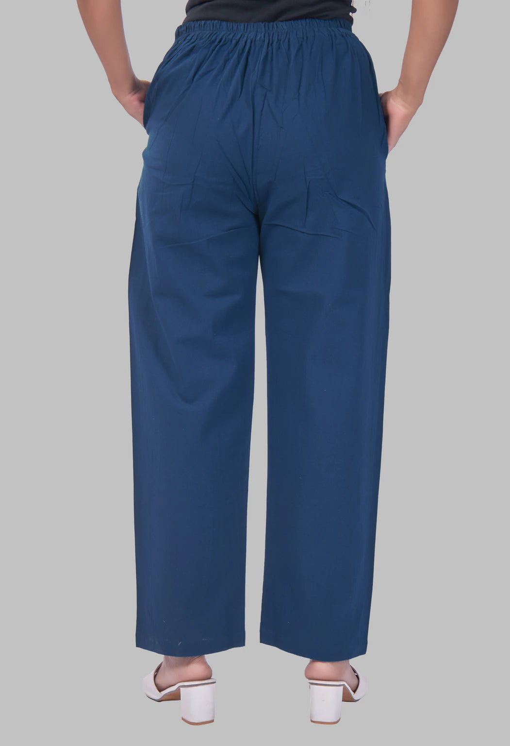 JHAROKHA PEACOCK BLUE AARIWORK CO-ORD SET