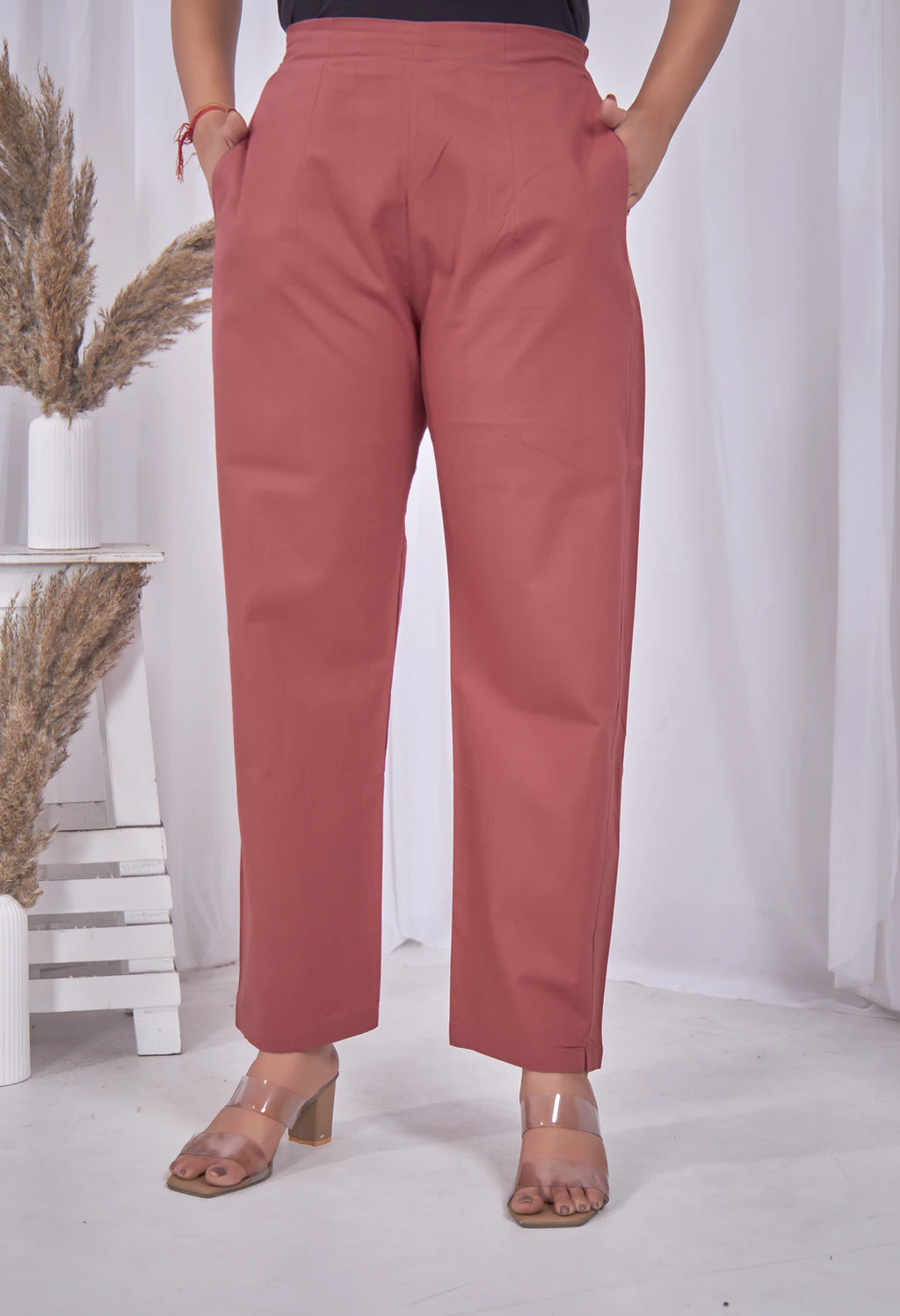 KUTUMBH TERRACOTTA AARIWORK CO-ORD SET