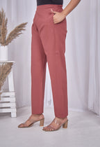 KUTUMBH TERRACOTTA AARIWORK CO-ORD SET