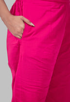 JHAROKHA HOT PINK AARIWORK CO-ORD SET