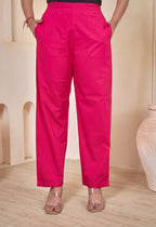 AARI HOT PINK JHAROKHA SLEEVELESS SET