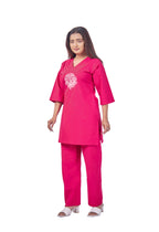 WOMEN HOT PINK COTTON PANT