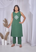 AARI JADE VINTAGE VINE SLEEVELESS SET